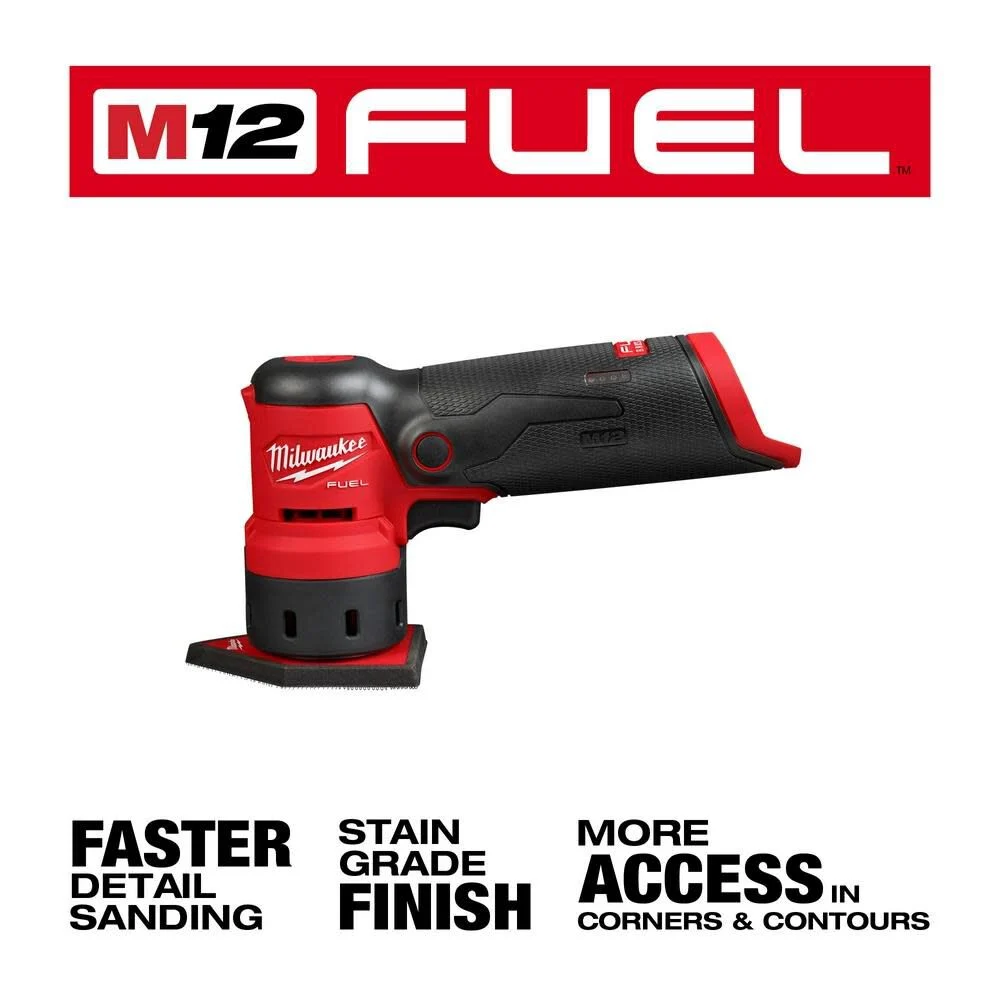 Milwaukee M12 FUEL Orbital Detail Sander - Bare Tool