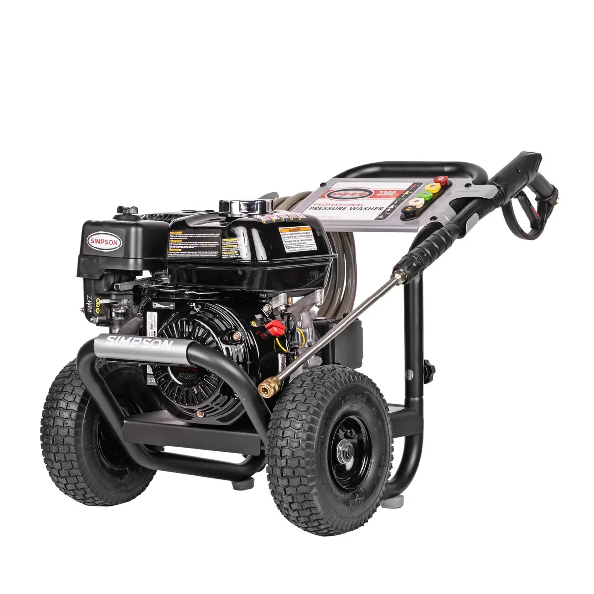 SIMPSON 3300 PSI at 2.5 GPM HONDA GX200 with AAA Triplex Pump Cold Water Professional Gas Pressure Washer
