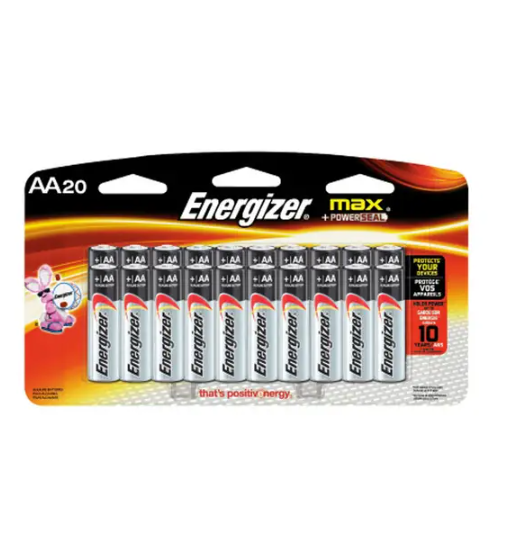 ENERGIZER 20-Pack Max AA Batteries