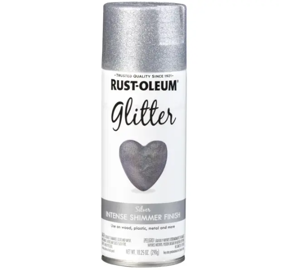 RUST- OLEUM 10.25 oz Silver Glitter Spray & Sealer