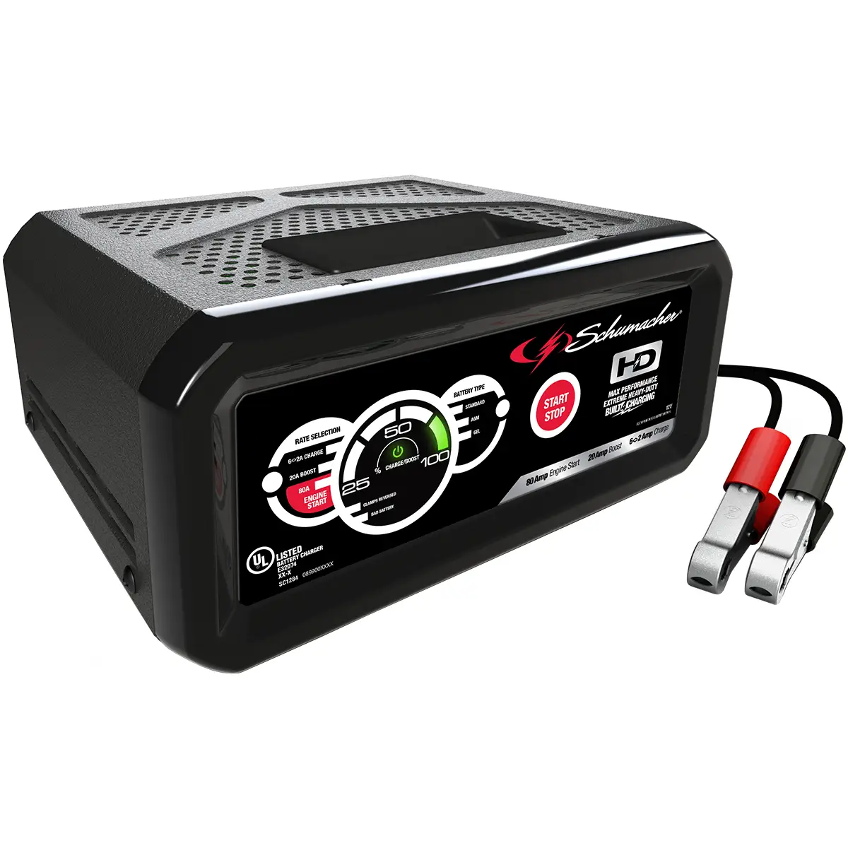 SCHUMACHER Heavy Duty 80A/12A/2A Battery Charger