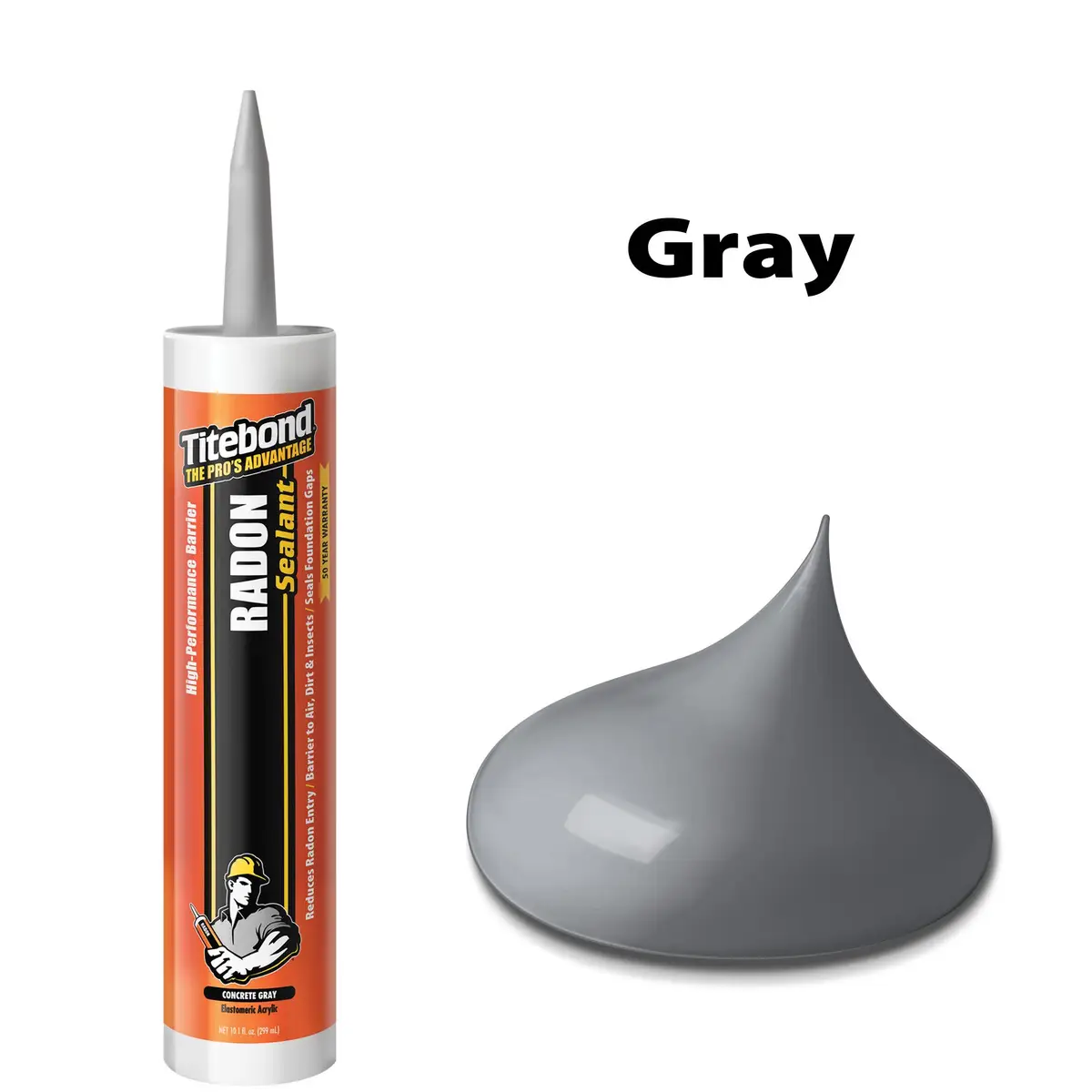 TITEBOND 10.1 oz Gray Radon Sealant