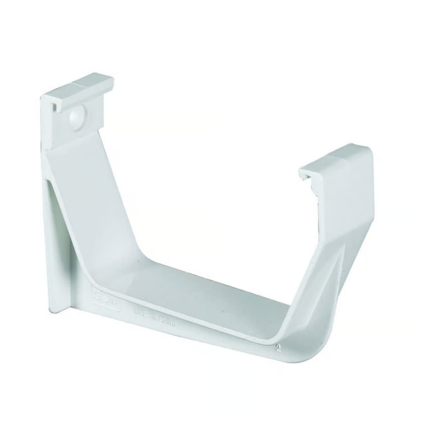 Amerimax 3.25 in. H X 1.125 in. W X 5.75 in. L White Vinyl U Exterior Hook Bracket