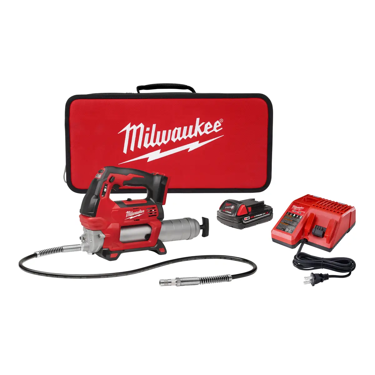 MILWAUKEE M18 Cordless 2-Speed Grease Gun Kit