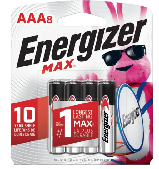 ENERGIZER 8-Pack AAA Alkaline Batteries
