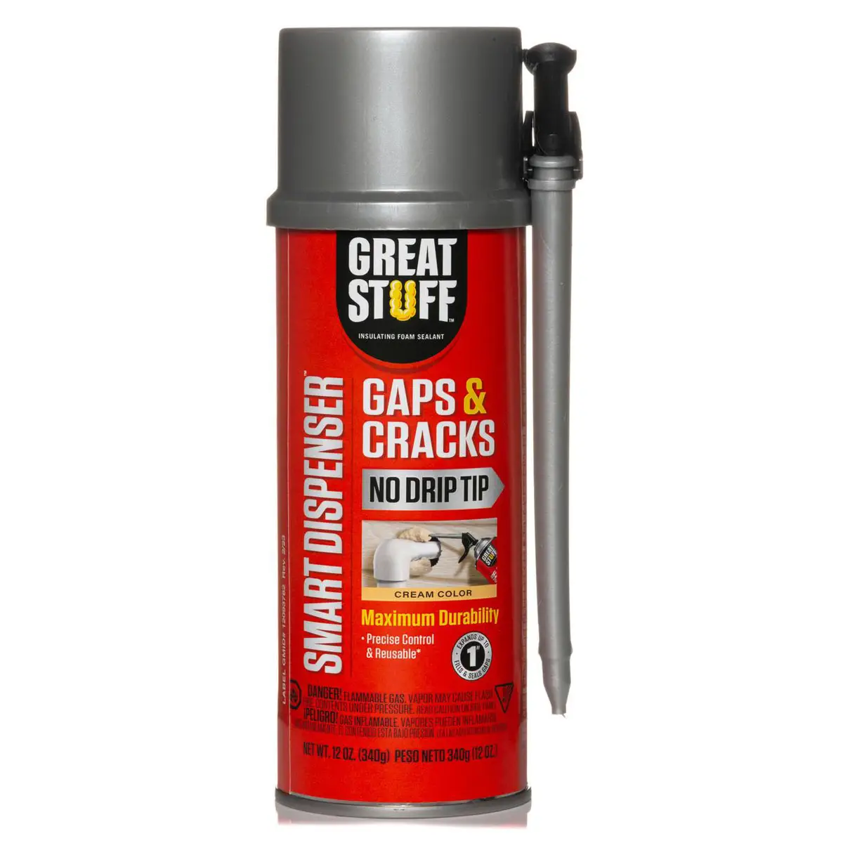GREAT STUFF 12 oz Gaps and Cracks Insulating Foam Sealant with Smart Dispenser