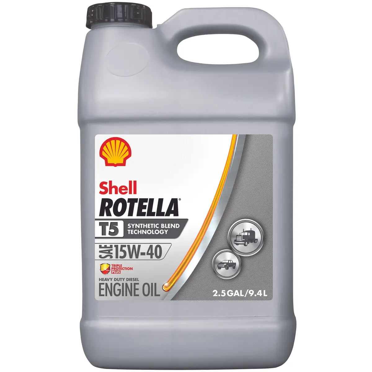 SHELL 2.5 Gal Rotella T5 15W-40 Engine Oil