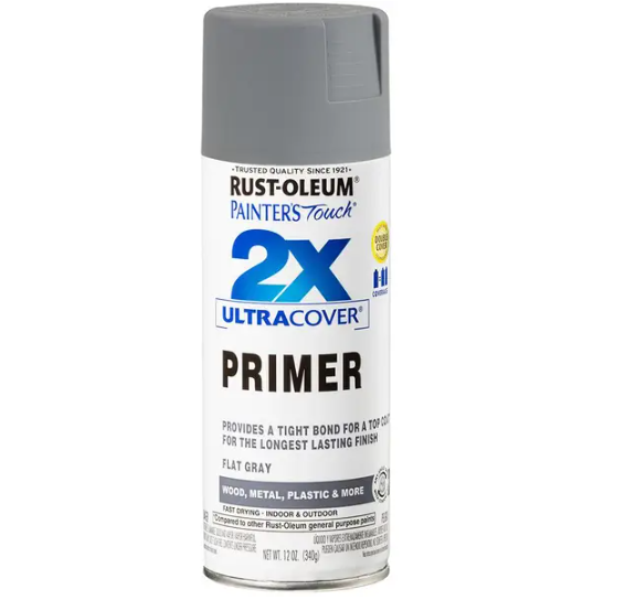 RUST-OLEUM 12 oz Painter's Touch 2X Ultra Cover Flat Gray Spray Primer