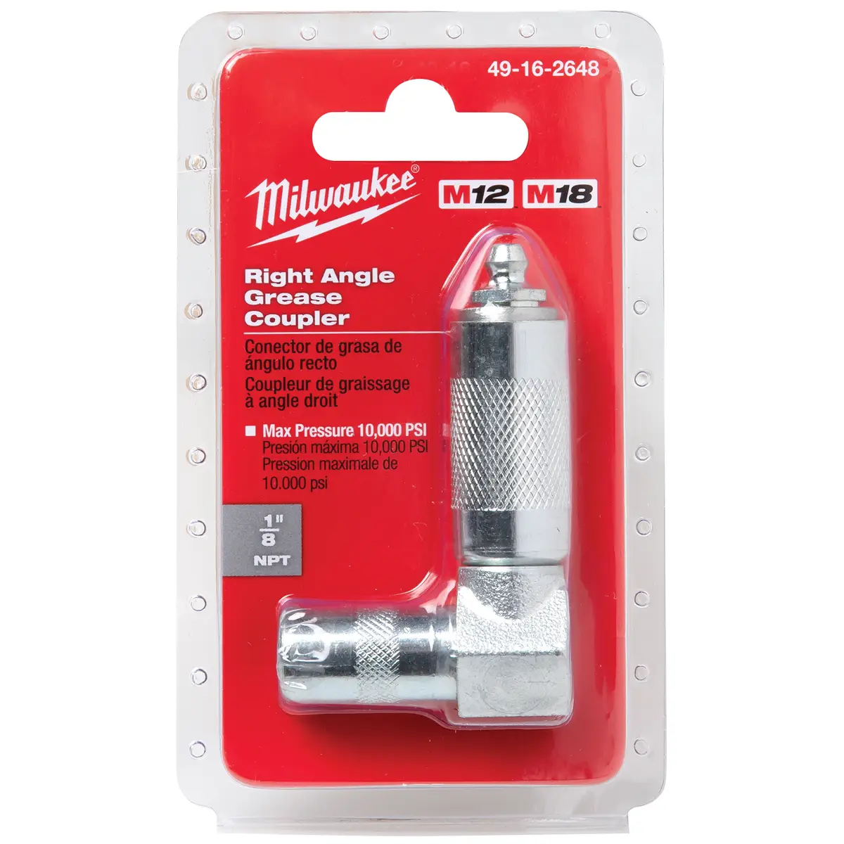 MILWAUKEE Right Angle Grease Coupler