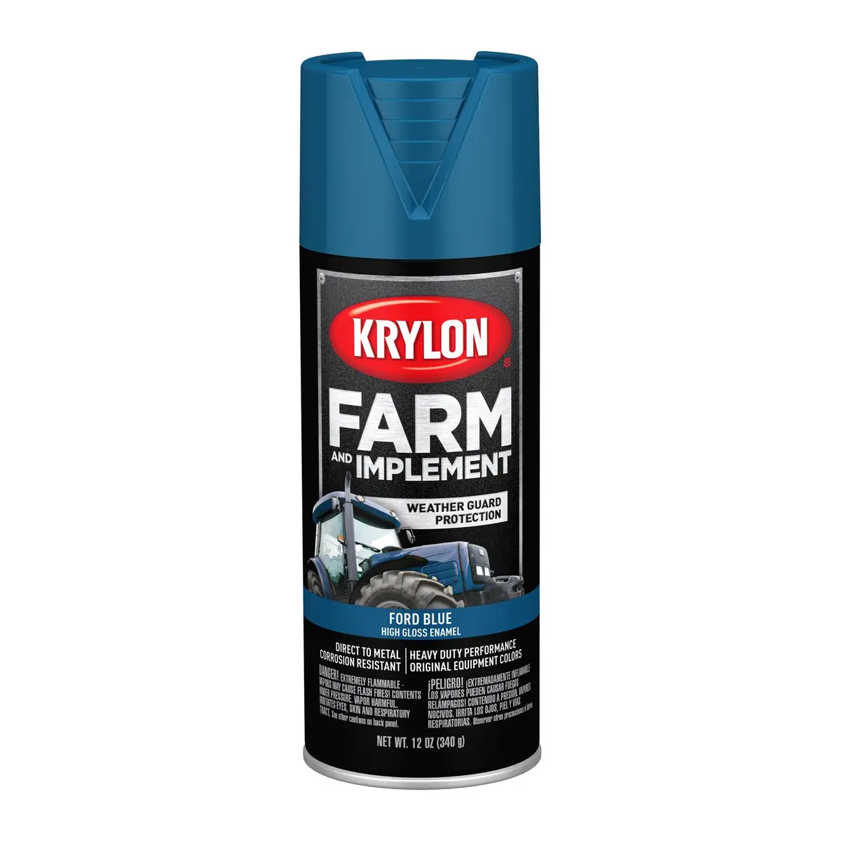 KRYLON Ford Blue High Gloss Farm and Implement Brush On-Paint