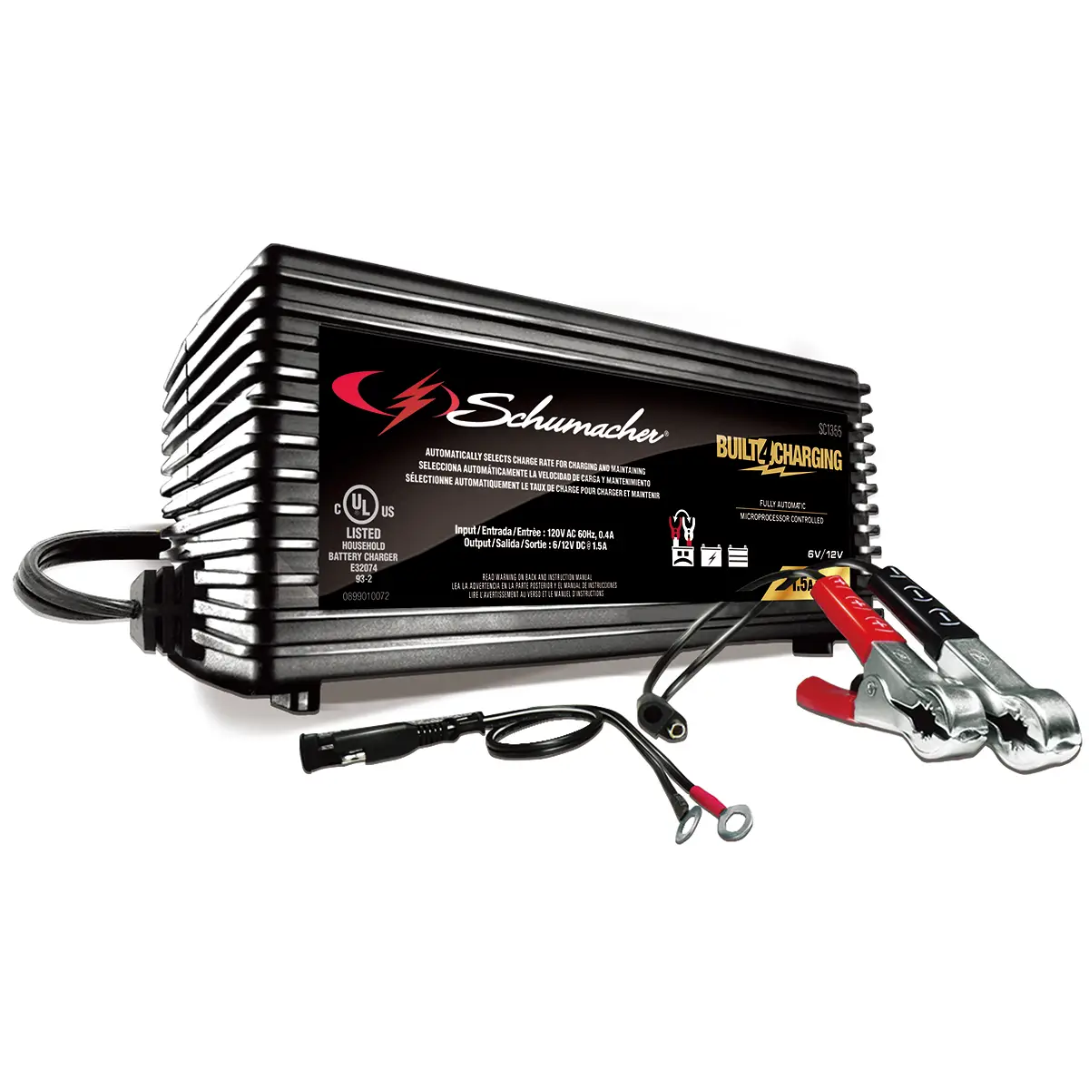 SCHUMACHER 1.5A 6/12V Automatic Battery Maintainer
