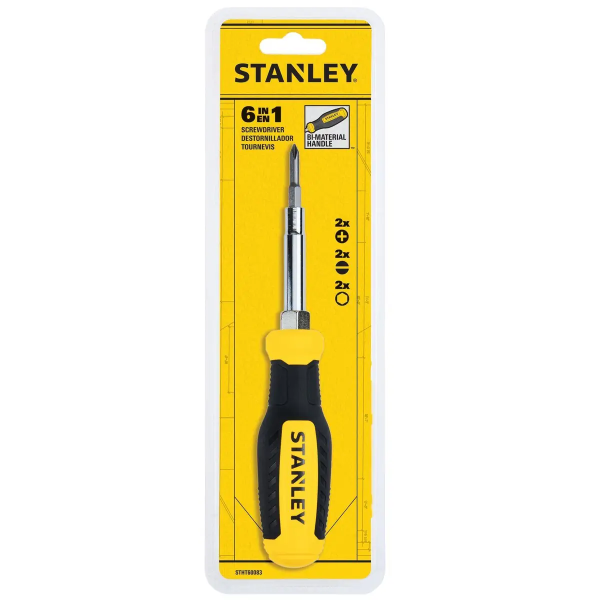 Stanley 6-in-1 Quick Change Interchangeable Screwdriver