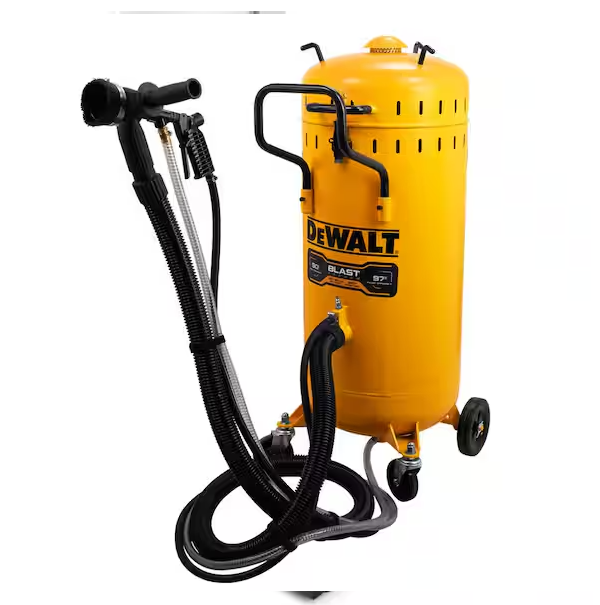 Abrasive BlastVac for Clean, Portable Sandblasting, 120V, 5.5 - 6.5 SCFM, 115 PSIDEWALT