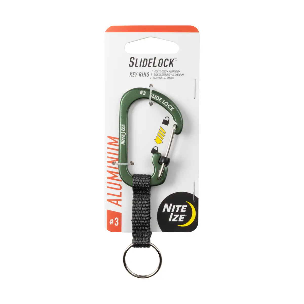 NITE IZE SlideLock Aluminum Key Ring