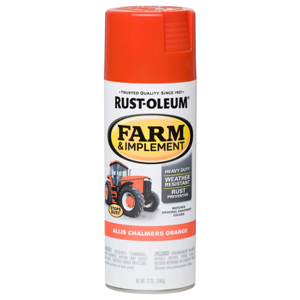 RUST- OLEUM 12 oz Farm & Implement Allis Chalmers Orange Spray Paint