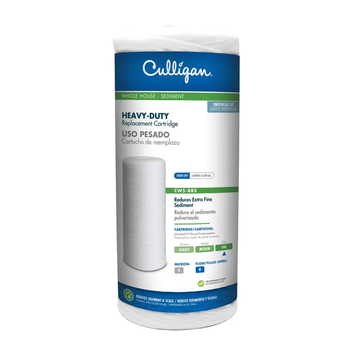 CULLIGAN CW5-BBS 5-Micron Premium Heavy - Duty Water Filter Sediment Cartridge