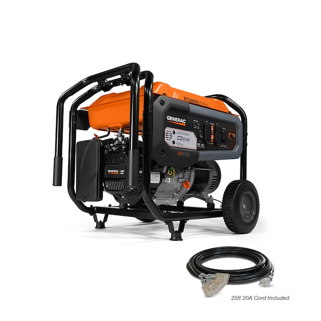 Generac GP 8125 / 6500-Watt Single Fuel (Gasoline) Portable Generator