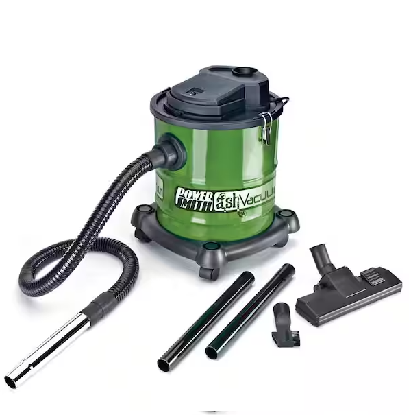 POWERSMITH 10 Amp 3 Gal. All-In-One Wheeled Ash/Shop Vacuum with Metal Lined Hose, Washable Filter and 5 Accessory Nozzles 816