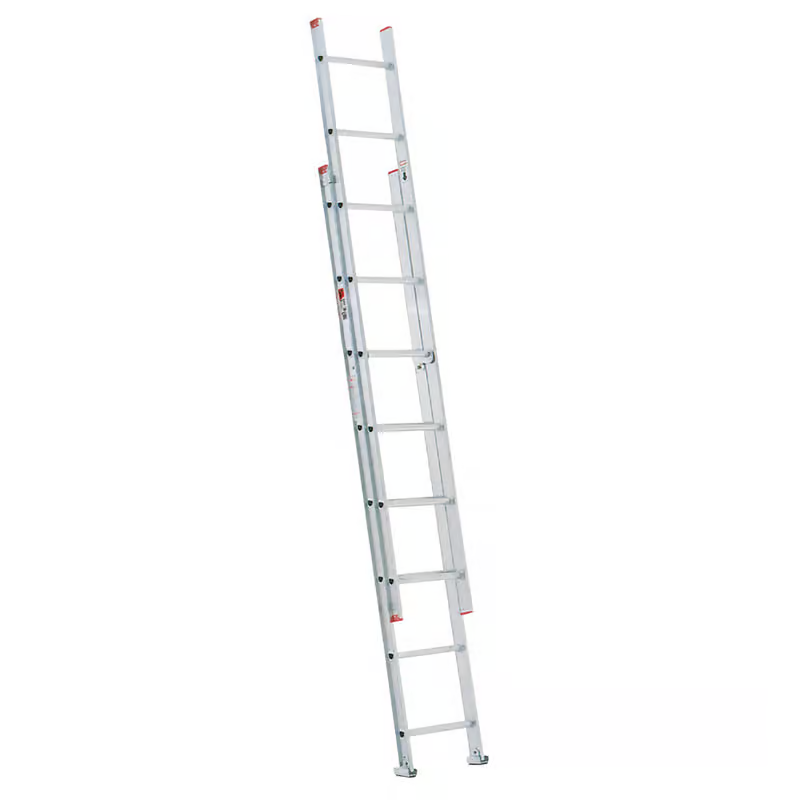 Werner 16 ft. H Aluminum Extension Ladder Type III 200 lb. capacity