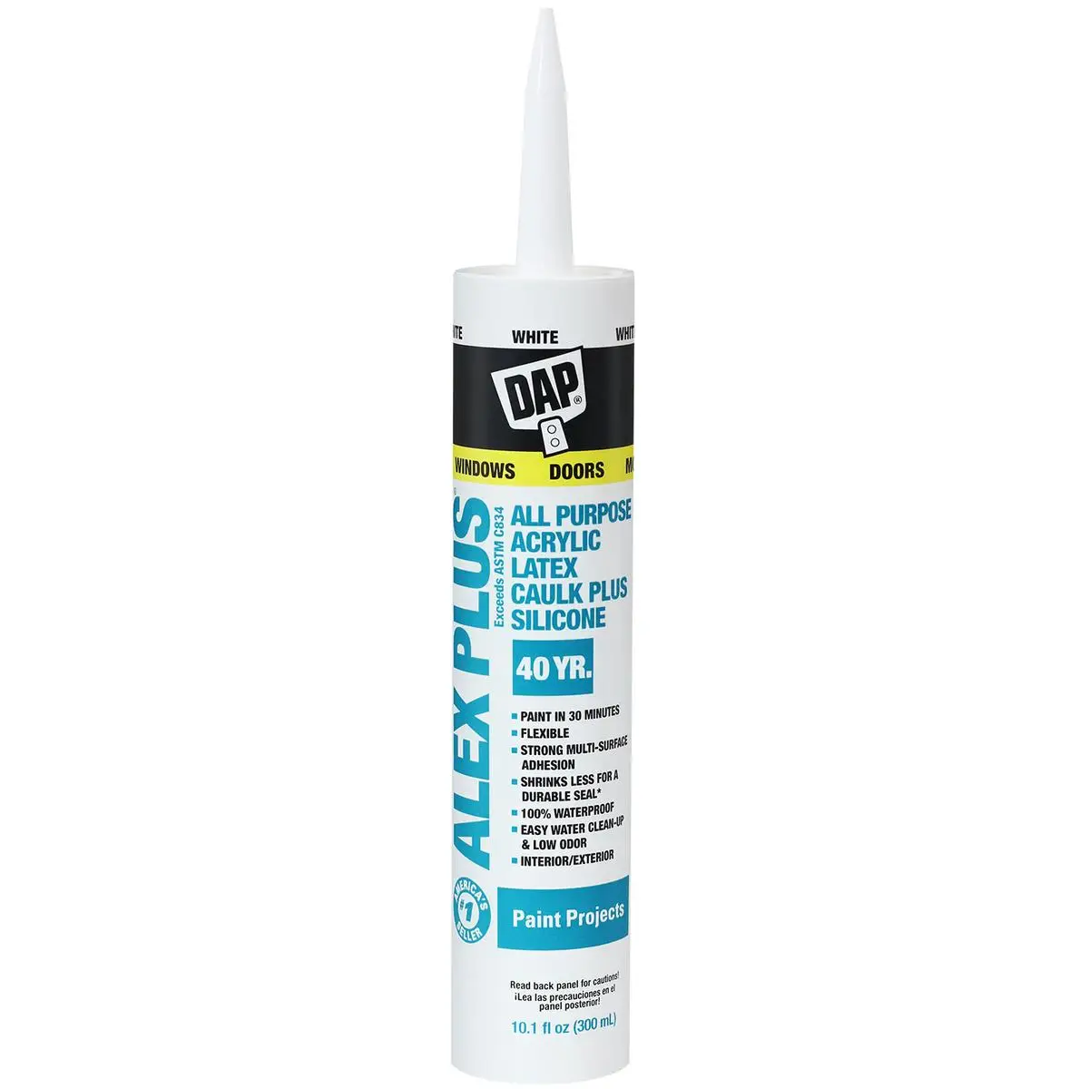 DAP 10.1 oz Alex Plus White Caulk