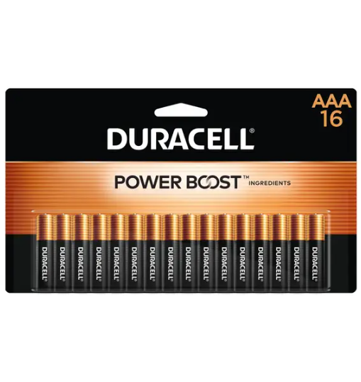 DURACELL 16 Pack Coppertop AAA Alkaline Batteries