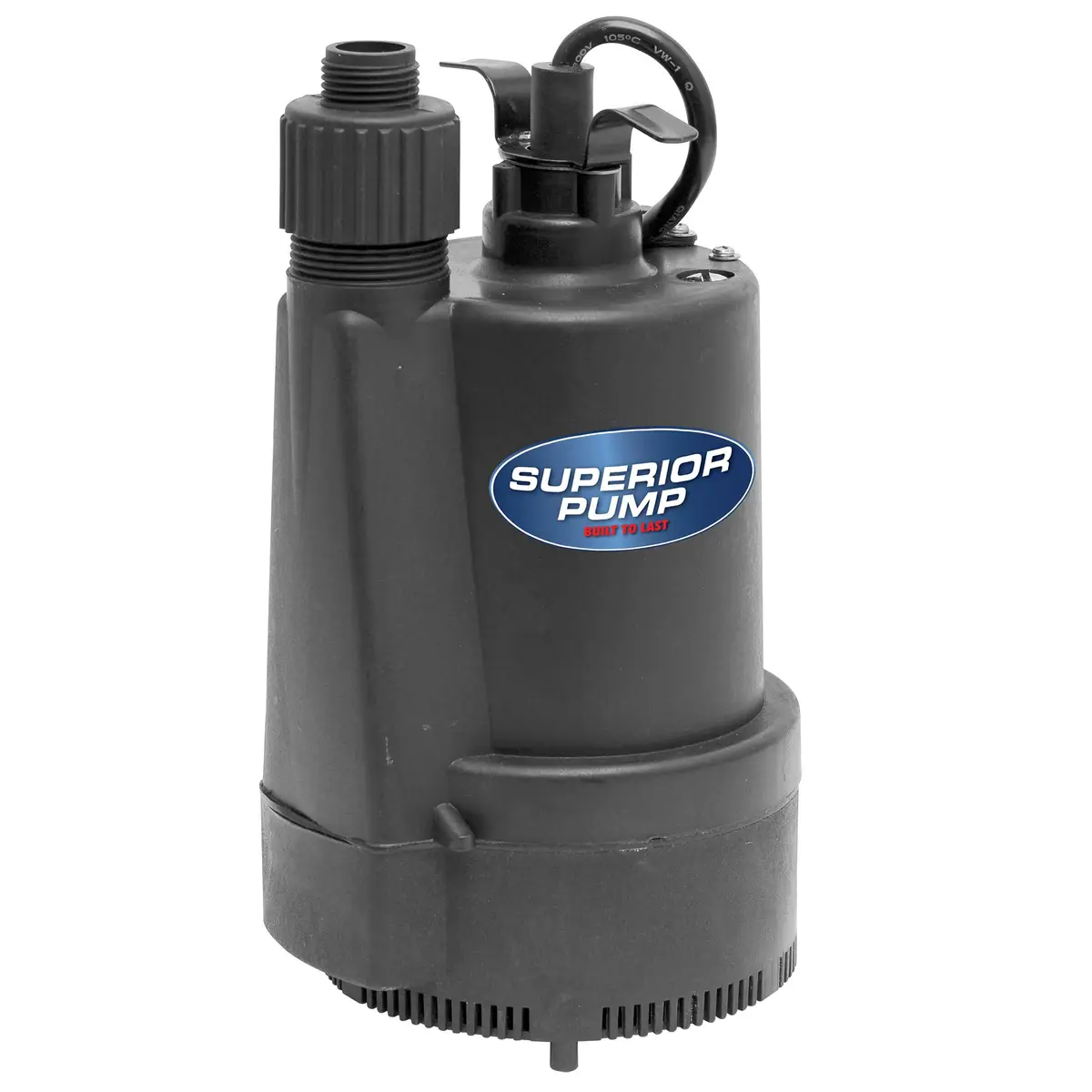 SUPERIOR DUMP 1/3 HP Plastic Submersible Utility Pump