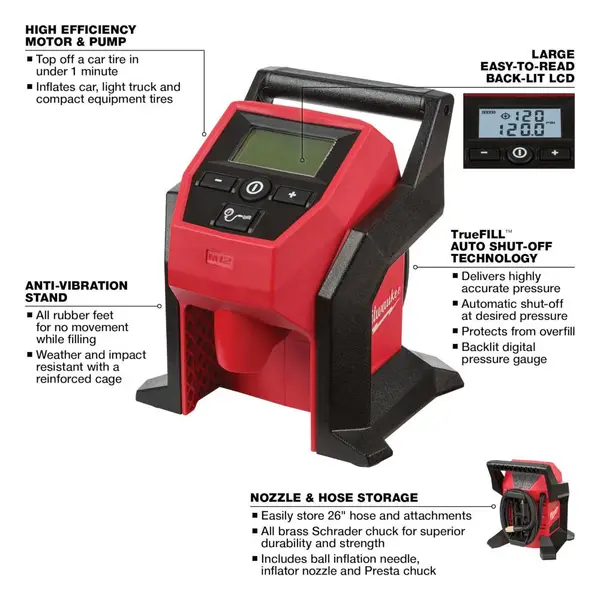 Milwaukee M12 Compact Inflator
