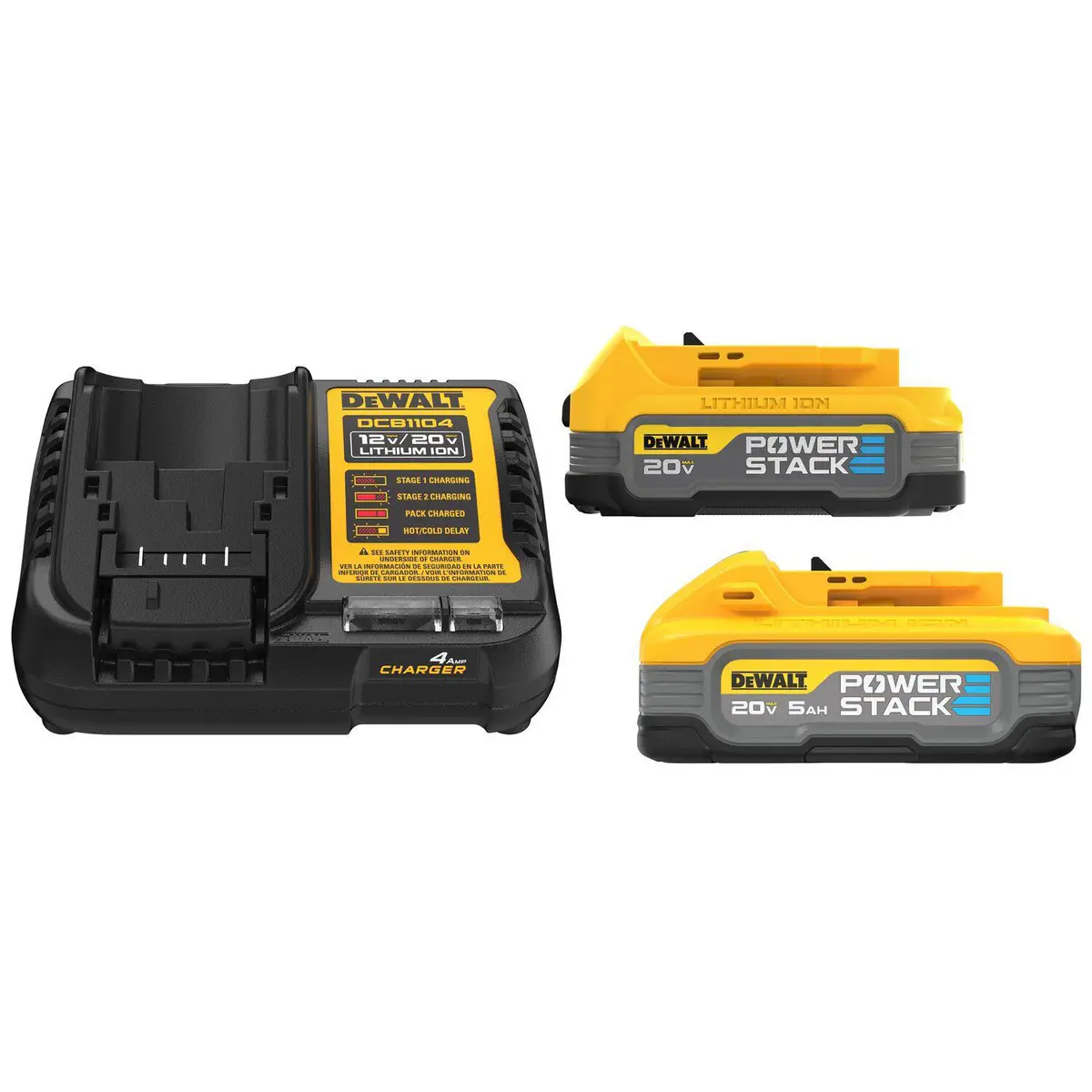 Dewalt POWERSTACK 20V MAX* 5.0Ah and 1.7Ah Battery Kit