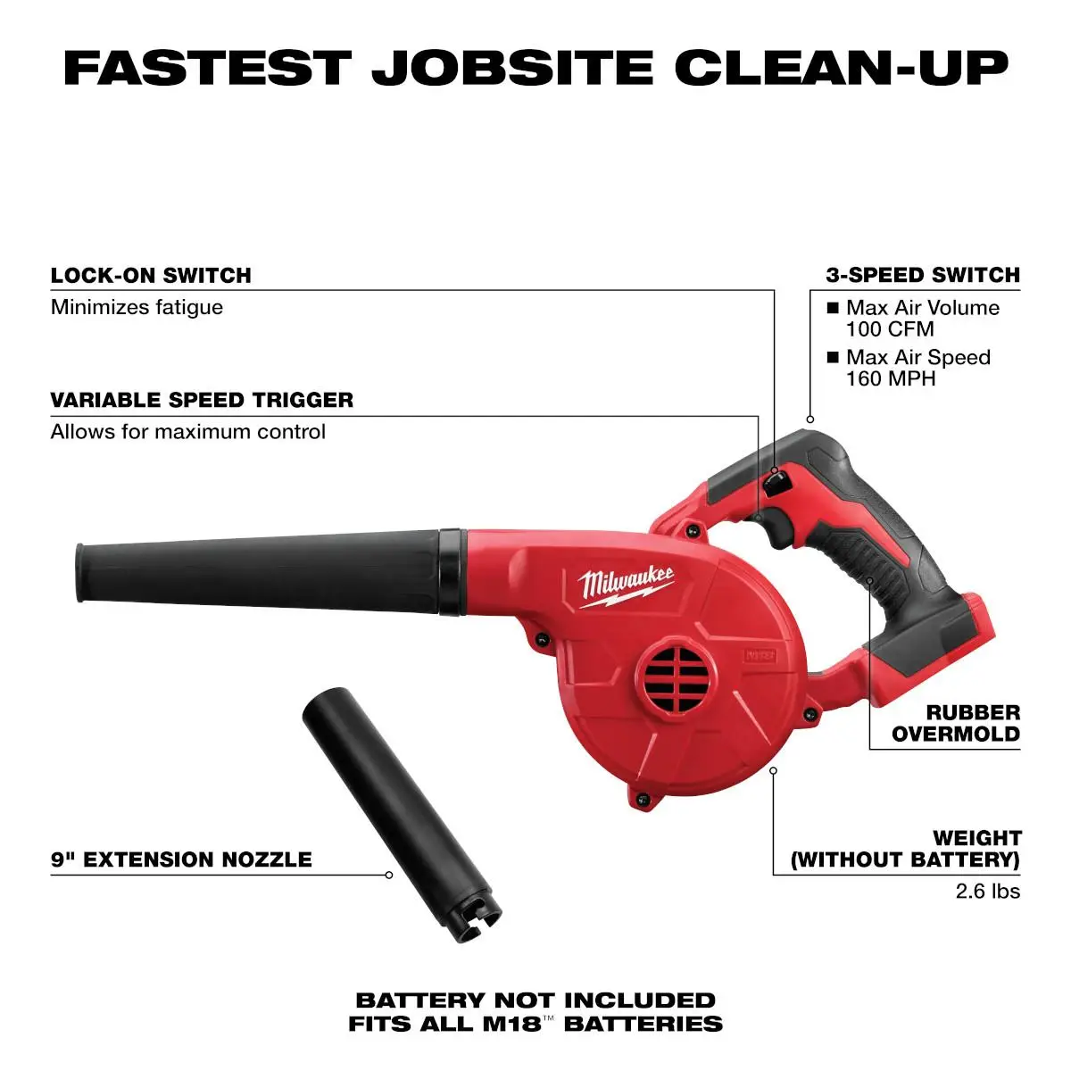 Milwaukee M18 Compact Blower ( Tool Only )