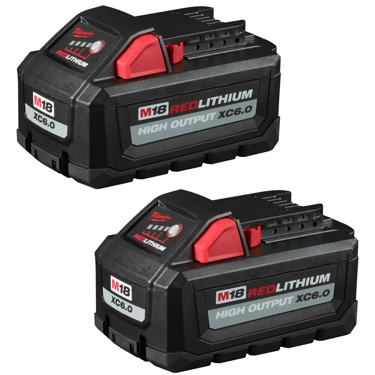 Milwaukee 2-Pack M18 REDLITHIUM HIGH OUTPUT XC6.0 Battery Pack