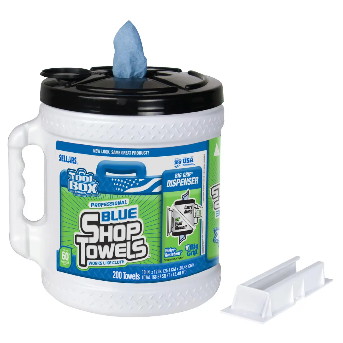 SELLARS 200-Count TOOLBOX Big Grip Bucket Blue Shop Towels