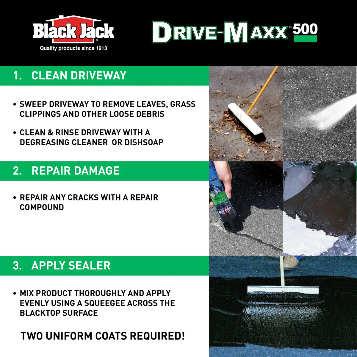 BLACK JACK 4.75 Gallon DRIVE-MAXX 500 Blacktop Filler & Sealer