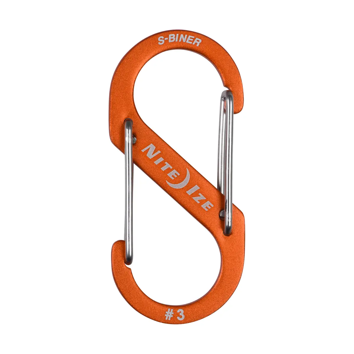 NITE IZE S-Biner Dual Carabiner Aluminum #3-Orange