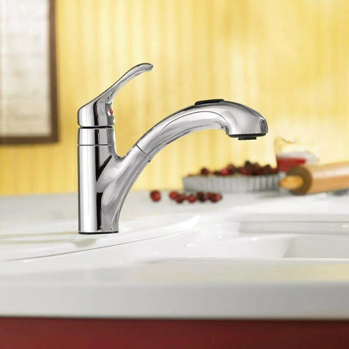 MOEN Chrome Renzo Kitchen Pull Out Faucet