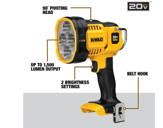 DEWALT 20V MAX LED Spotlight