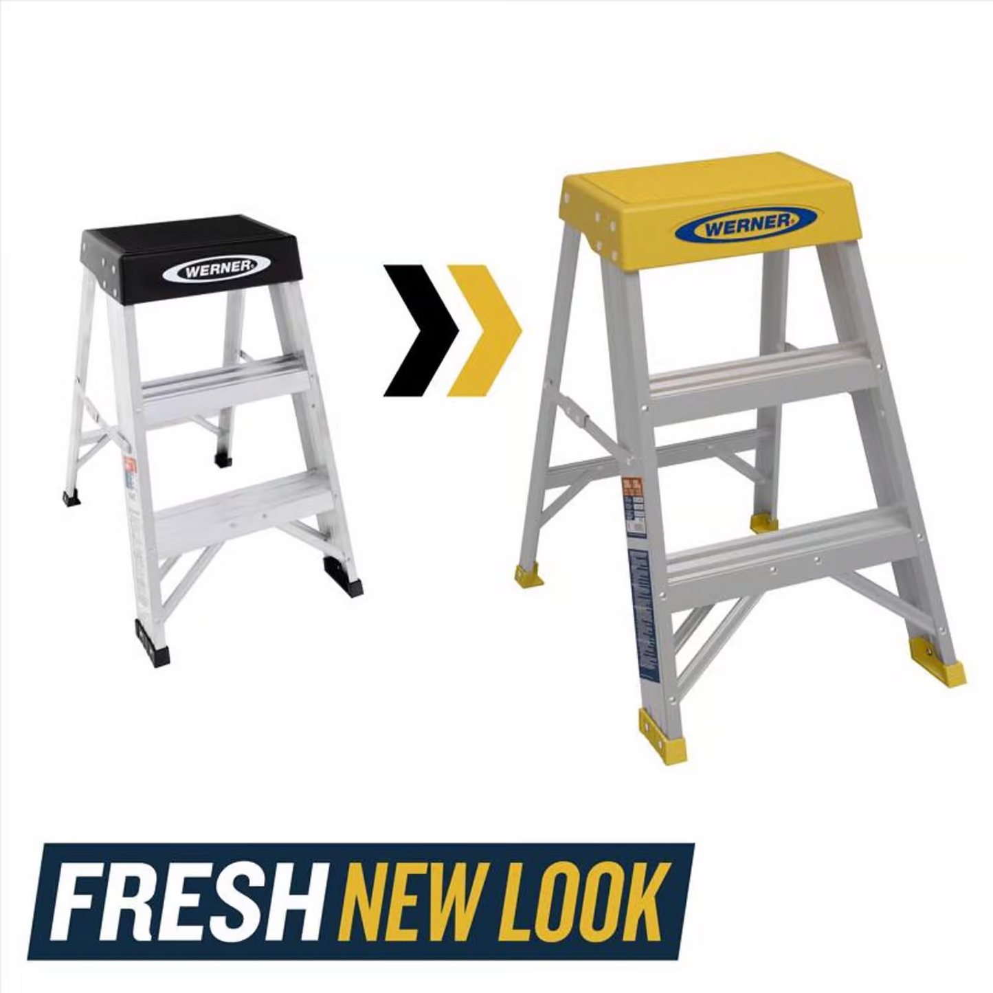 Werner 2 ft. H Aluminum Step Ladder Type IA 300 lb. capacity