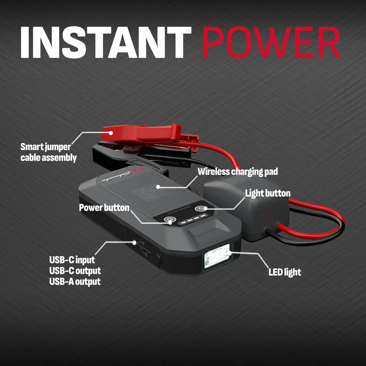 SCHUMACHER 1500A Lithium Jump Starter