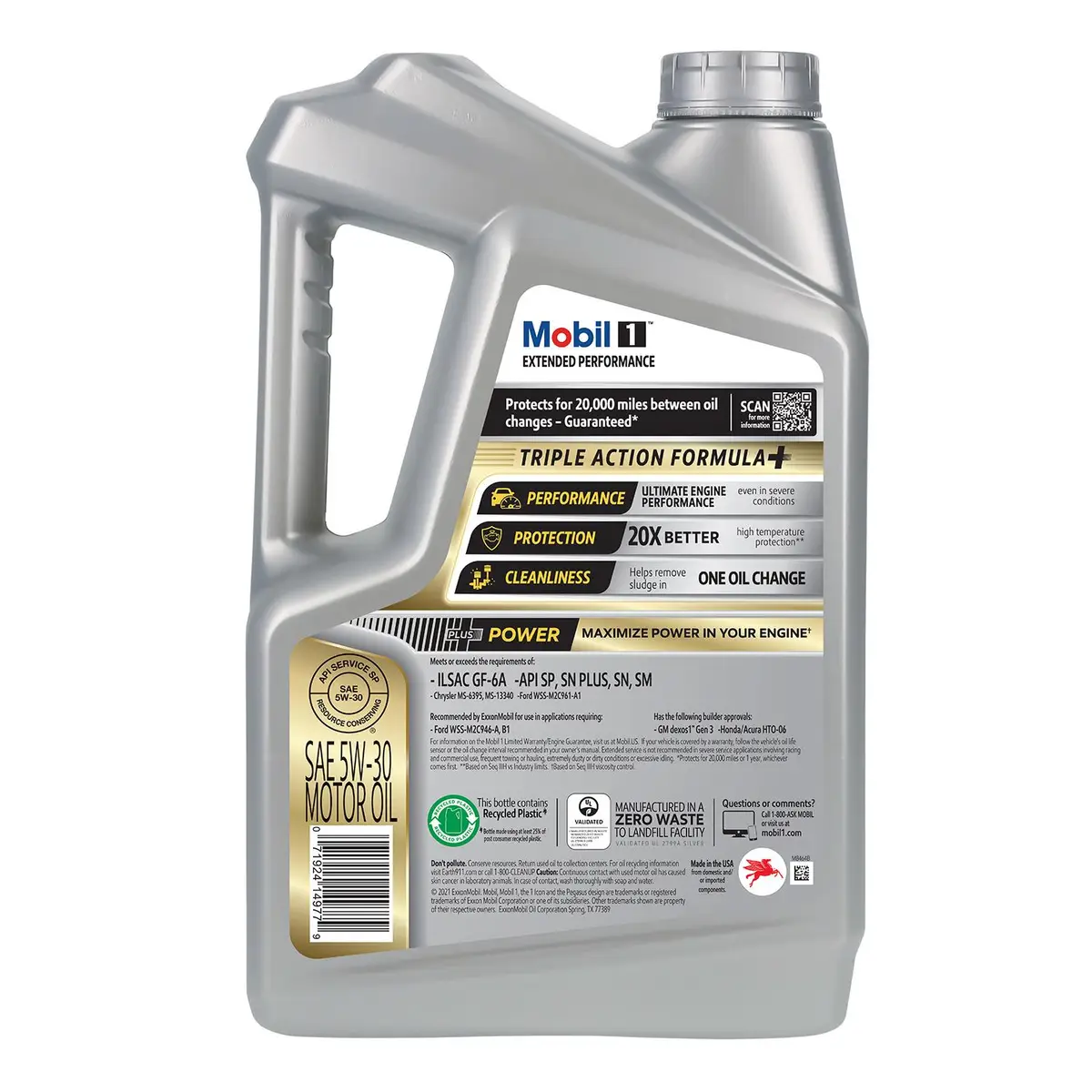 MOBIL 5 Quart Extended Performance 5W-30 Full Synthetic Motor Oil