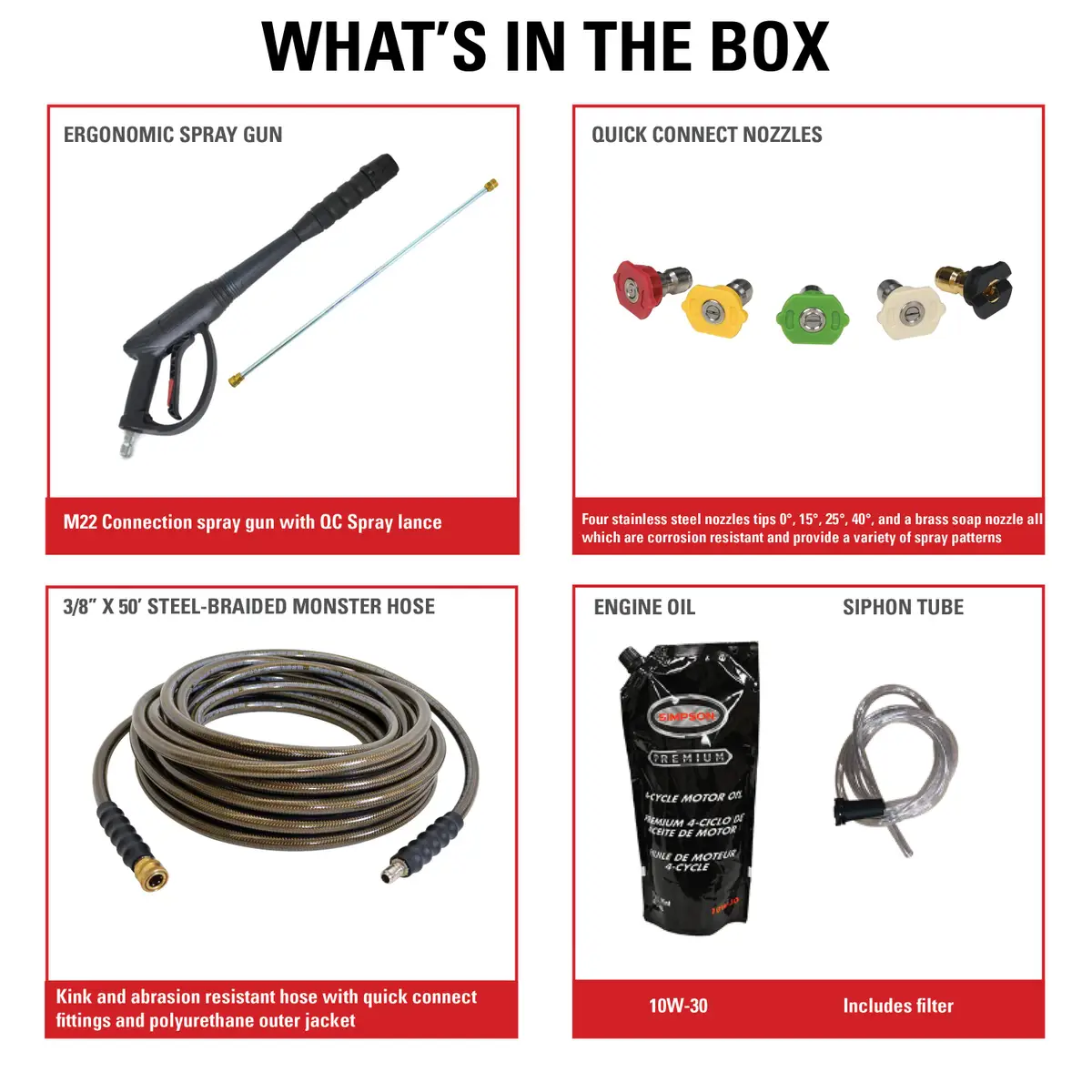 SIMPSON 4000 PSI at 3.5 GPM PS60869 Cold Water Professional Gas Pressure Washer