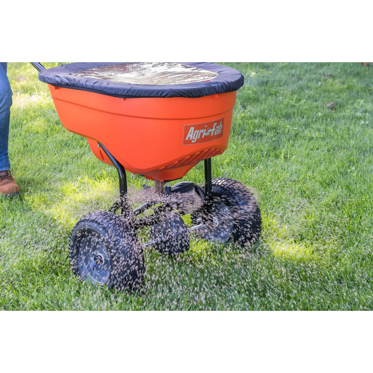 AGRI- FAB 130 lb Push Broadcast Spreader