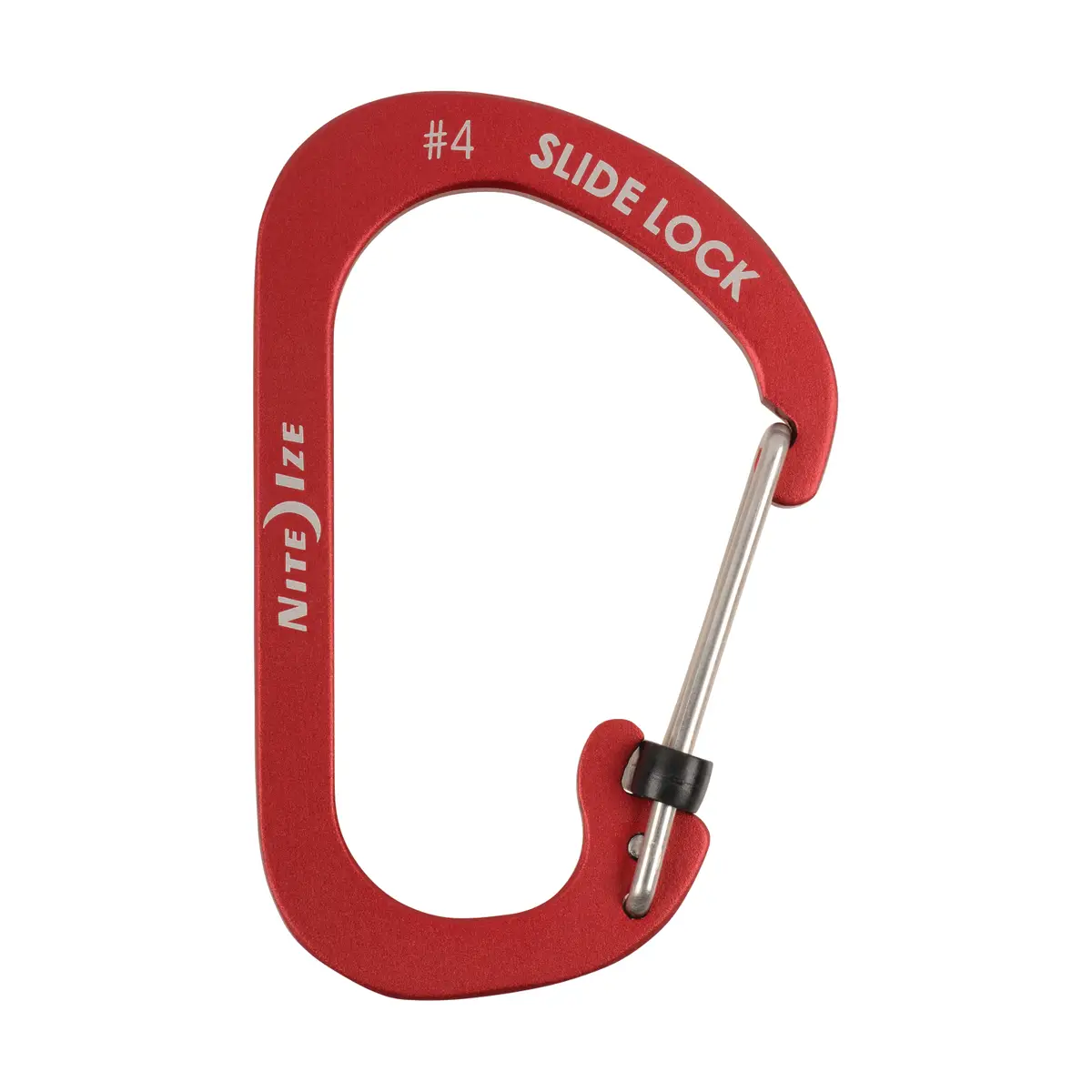 NITE IZE SlideLock Carabiner Aluminum #4-Red