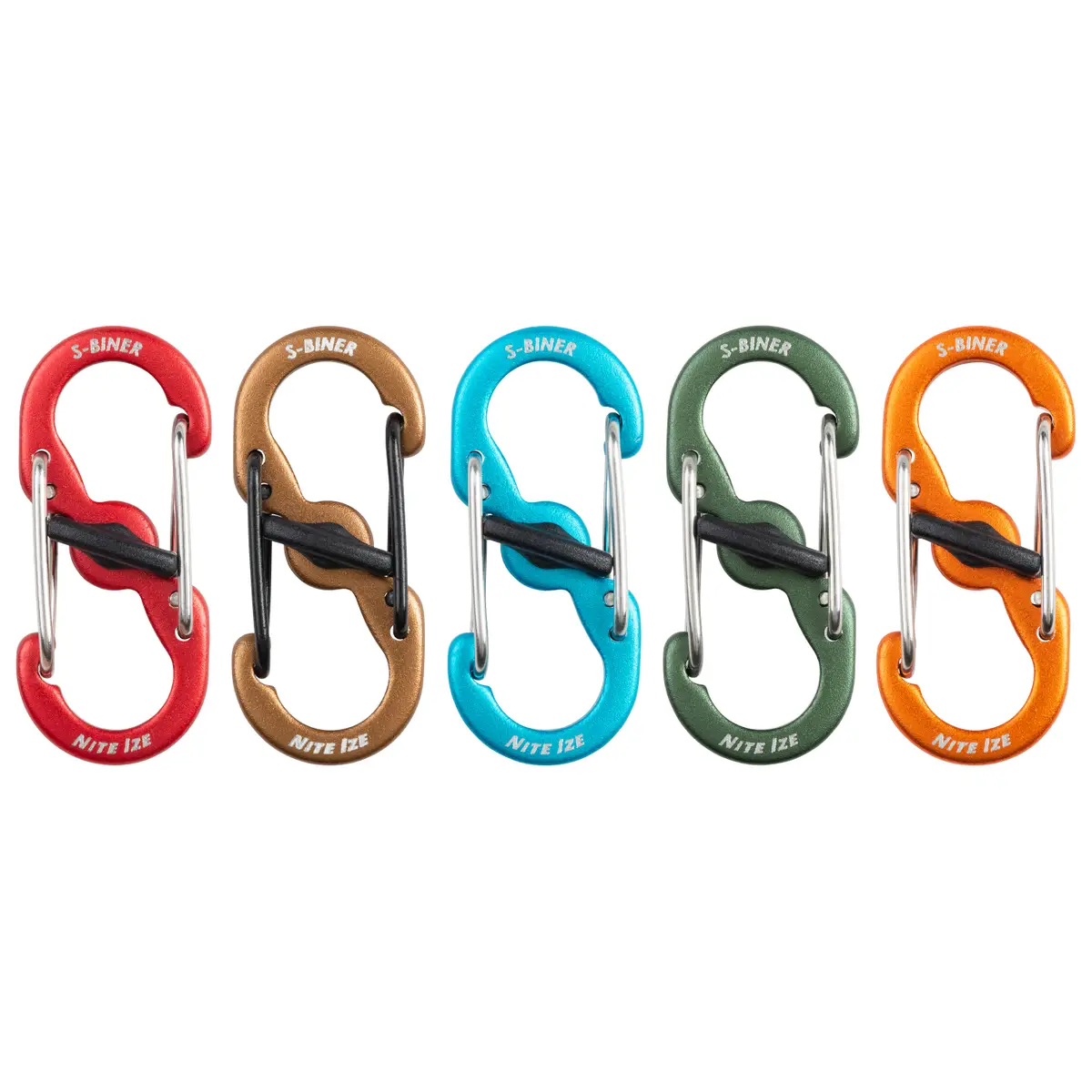 NITE IZE 5-Pack S-Biner Aluminum MicroLock