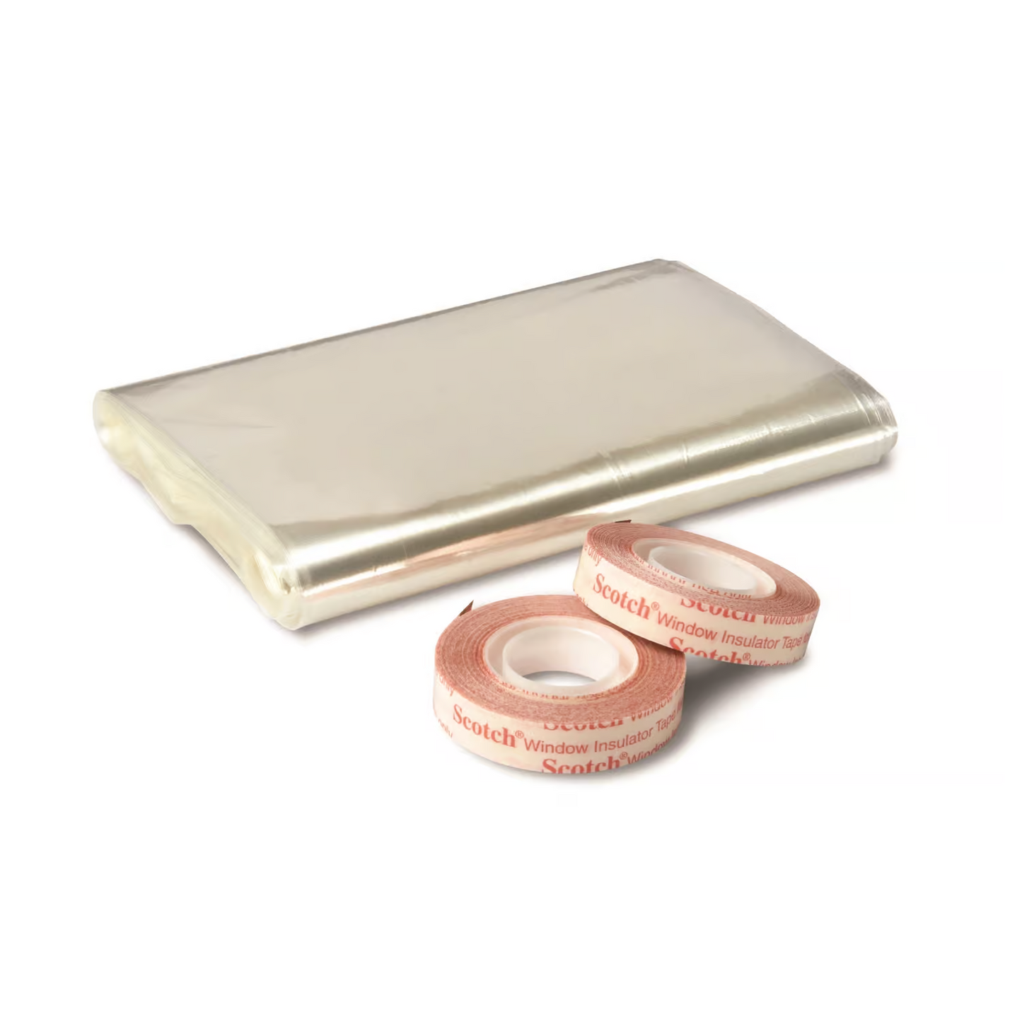 3M Clear Plastic Window Insulation Kit For Windows 17.5 ft. L X 0.75 in.