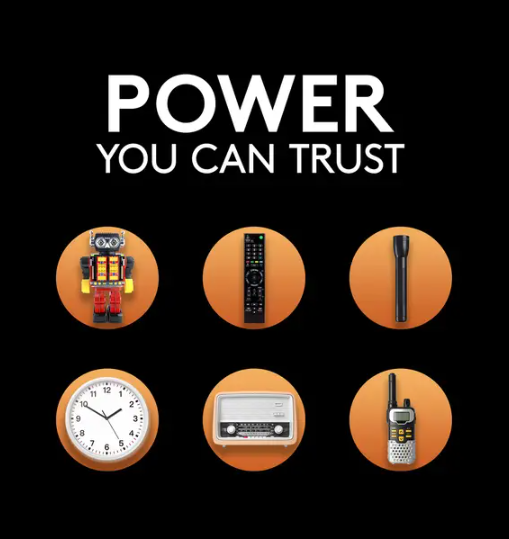 DURACELL 4 Pack Coppertop D Alkaline Batteries