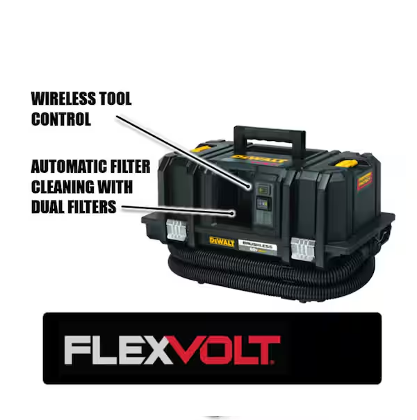 DEWALT FLEXVOLT 60V Max Cordless Dust Extractor Kit (Tool Only)
