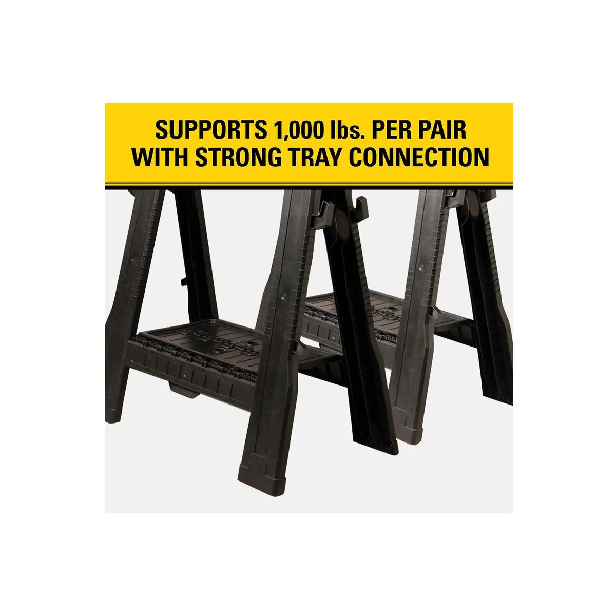 Stanley 2-Count Portable Folding Sawhorse