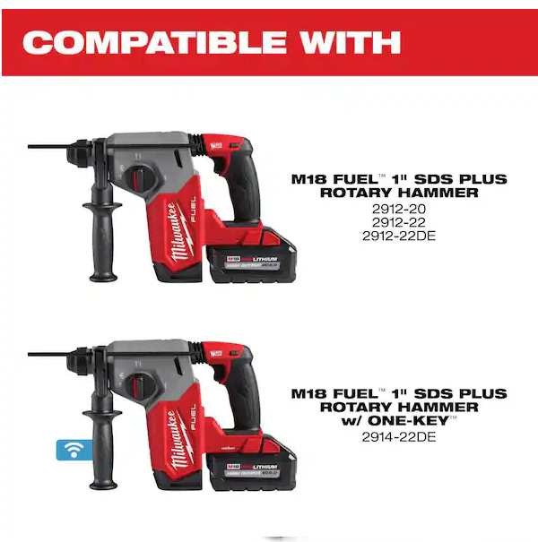 MILWAUKEE M18 18-Volt Lithium-Ion Cordless HammerVac HEPA Filtered Dust Extractor for 1 in. SDS Plus Rotary Hammer (Tool-Only)