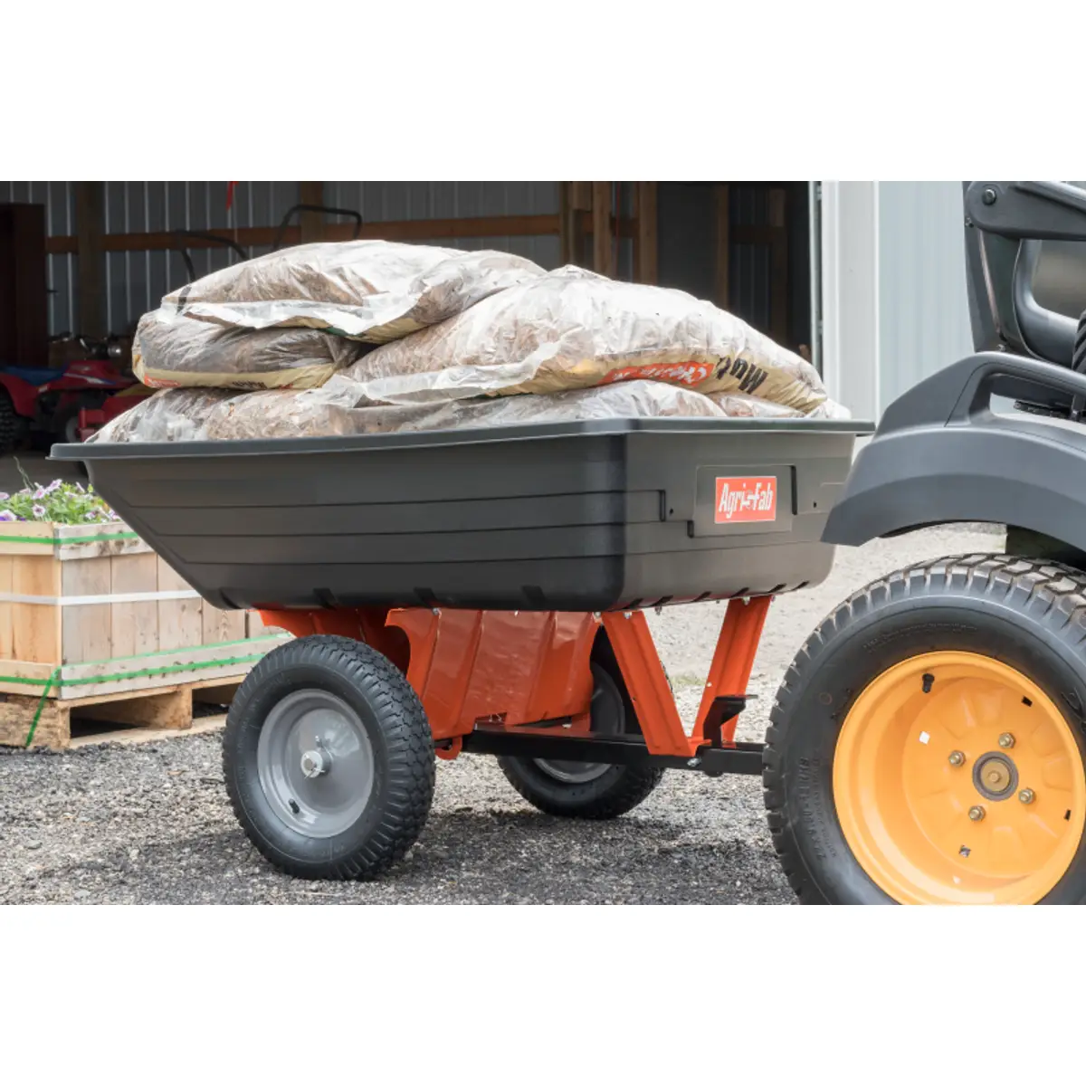 AGRI-FAB 10 cu. ft. 650lb Poly Tow Cart