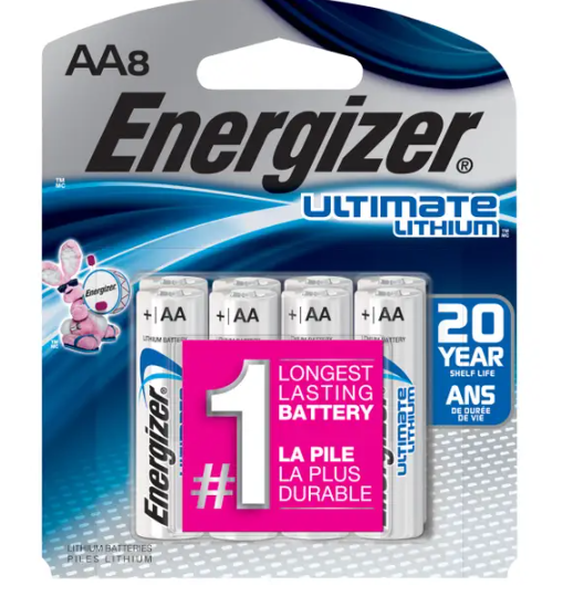 ENERGIZER Lithium AA 8-Pack