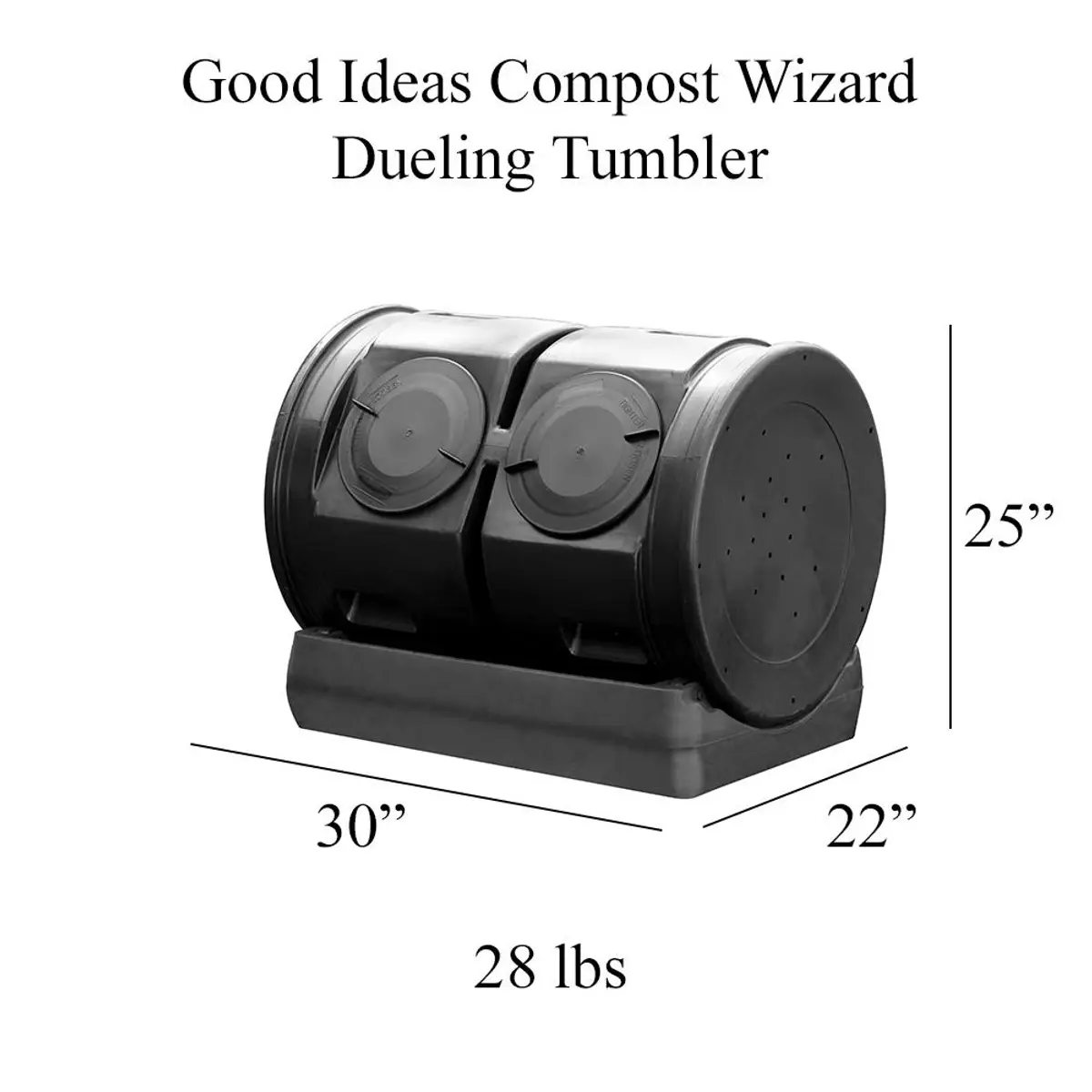 GOOD IDEAS Black Compost Wizard Dueling Tumbler